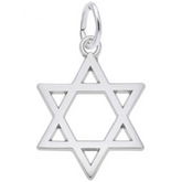 Sterling Silver Star of David Charm
